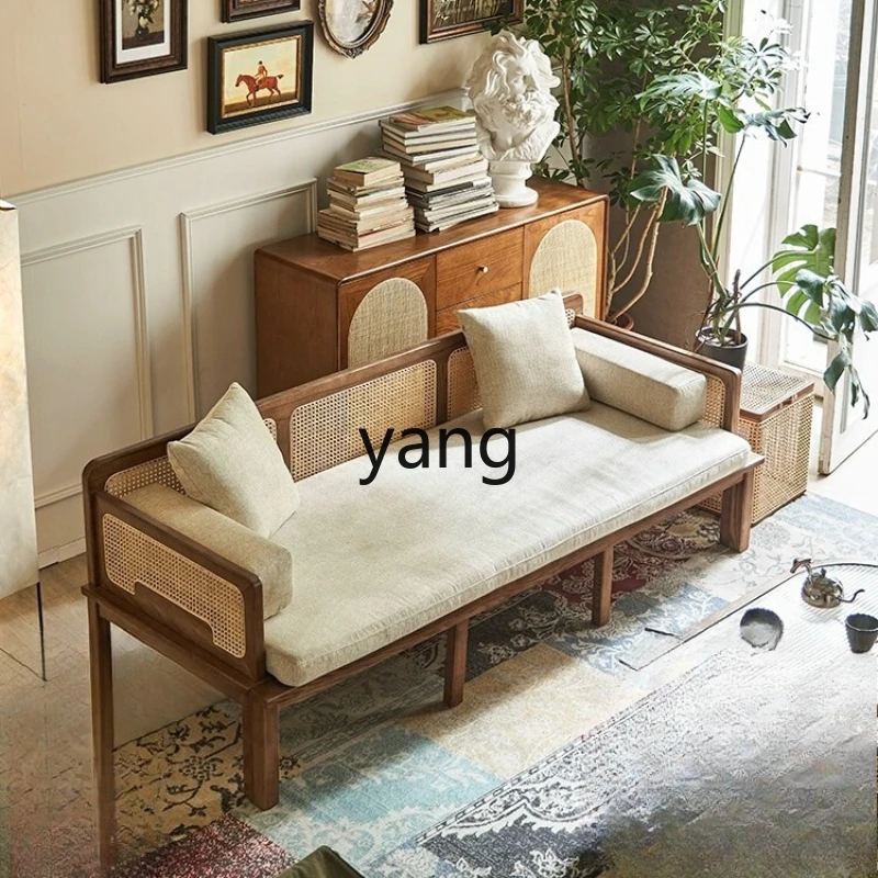 TGF retro solid wood sofa living room home retractable arhat bed sleeping rattan sofa
TGF retro solid wood sofa living room home retractable arhat bed sleeping rattan sofa