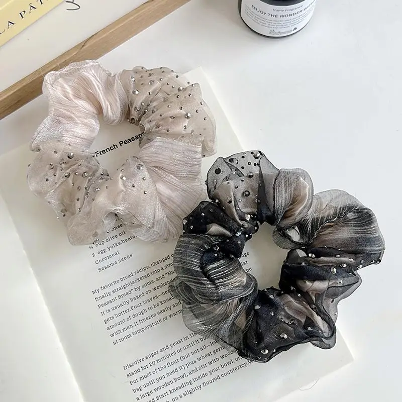 Organza Hair Scrunchie Star Rhinestone Double Layer French Style Sparkly Ponytail Holder Elegant Women's Daily Hair Accessory
Organza Hair Scrunchie Star Rhinestone Double Layer French Style Sparkly Ponytail Holder Elegant Women's Daily Hair Accessory