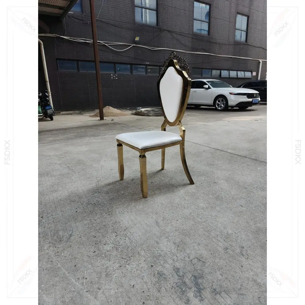 Wholesale Luxury Furniture Modern Gold Stainless Steel Round Back Stacking Hotel Event Dining Banquet Chair for Wedding
Wholesale Luxury Furniture Modern Gold Stainless Steel Round Back Stacking Hotel Event Dining Banquet Chair for Wedding