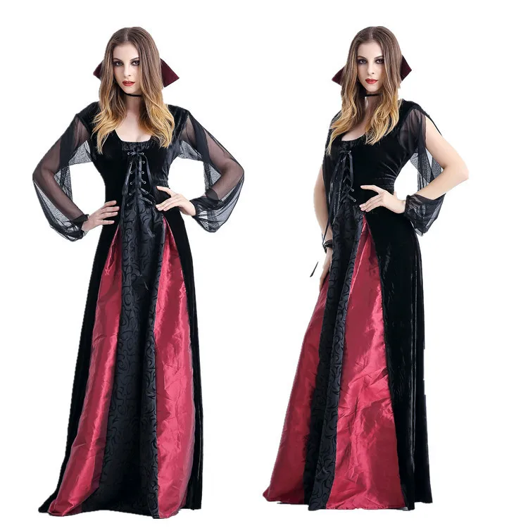 Women Vampire Costumes Cosplay Adult Gothic Witch Vampire Costumes Halloween Masquerade Plays Vampire Costumes
Women Vampire Costumes Cosplay Adult Gothic Witch Vampire Costumes Halloween Masquerade Plays Vampire Costumes