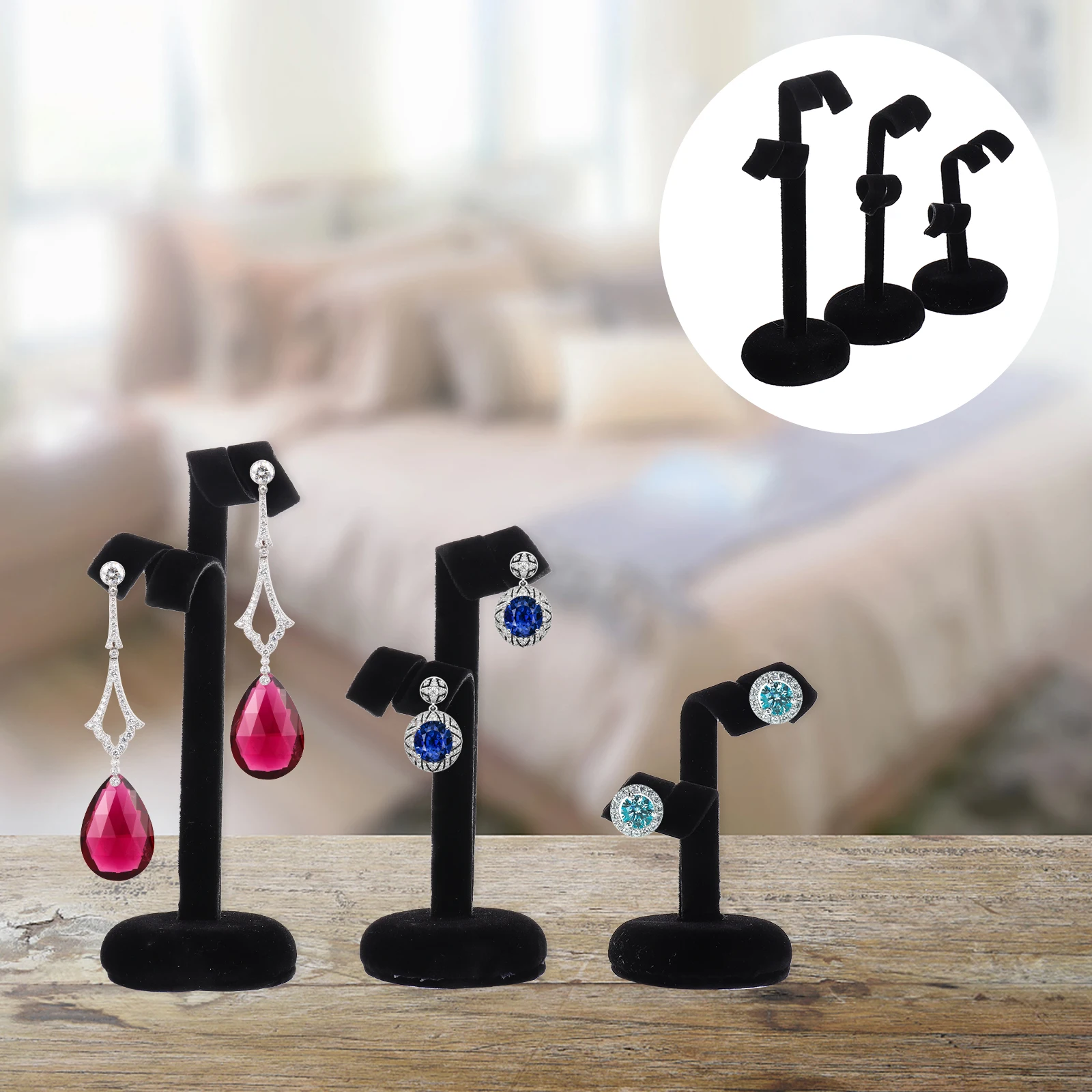 3 Pcs Earring Display Stand Jewelry Show Shelf Creative Linen Shaped Rack Showing Earrings Box
3 Pcs Earring Display Stand Jewelry Show Shelf Creative Linen Shaped Rack Showing Earrings Box