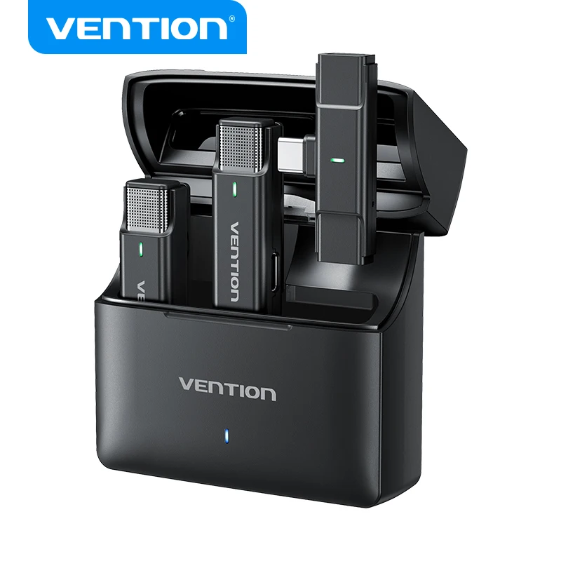 Vention Wireless Lapel Microphone for Phone-Noise Cancellation Auto Audio Video Recording Mic For Youtube Live Interview Vlog
Vention Wireless Lapel Microphone for Phone-Noise Cancellation Auto Audio Video Recording Mic For Youtube Live Interview Vlog