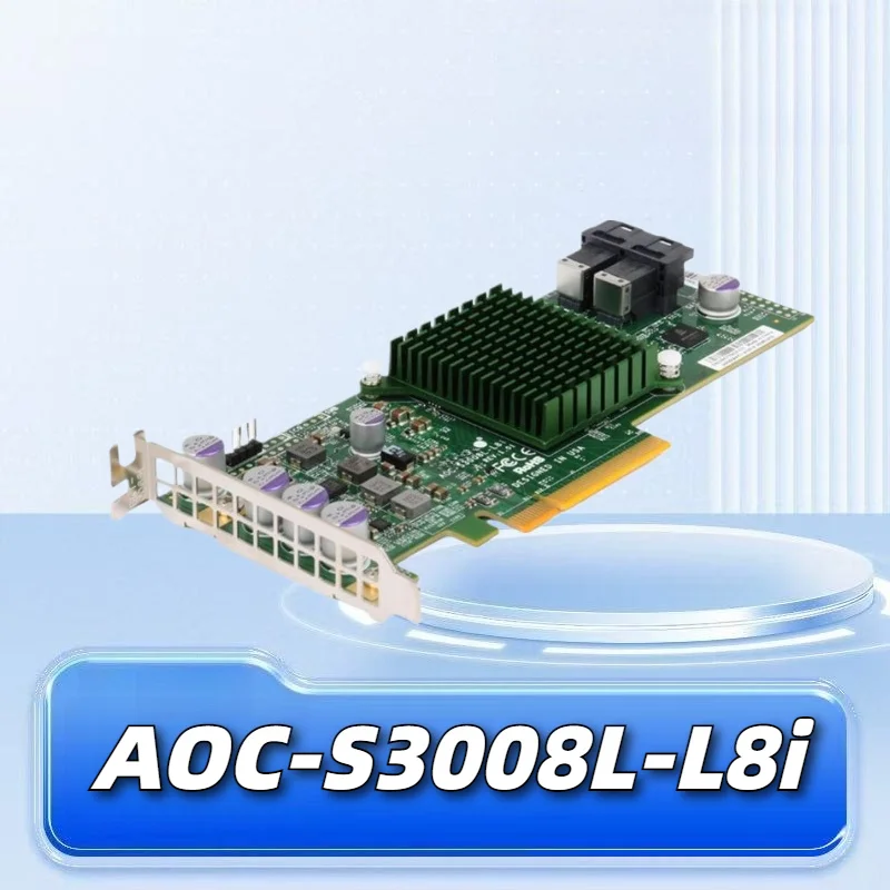 AOC-S3008L-L8i 8-Port Internal SAS3 12G PCIe RAID Controller SFF for Server Storage
AOC-S3008L-L8i 8-Port Internal SAS3 12G PCIe RAID Controller SFF for Server Storage