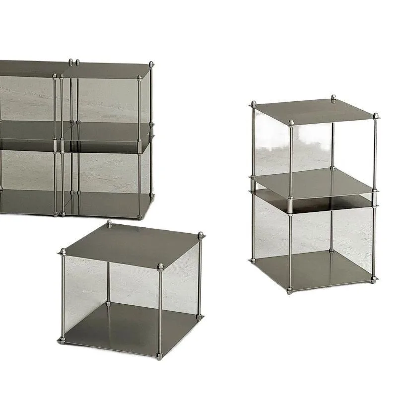 Stainless steel optical axis module rack, a few shelves on the side of the storage rack
Stainless steel optical axis module rack, a few shelves on the side of the storage rack