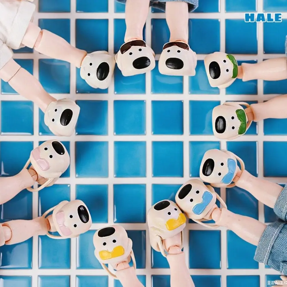 1 Pair Round Toe Big Nose Dog Shoe Simulation Mini Silicone puppy slippers Cute Cartoon Ob11 Slippers Accessories
1 Pair Round Toe Big Nose Dog Shoe Simulation Mini Silicone puppy slippers Cute Cartoon Ob11 Slippers Accessories