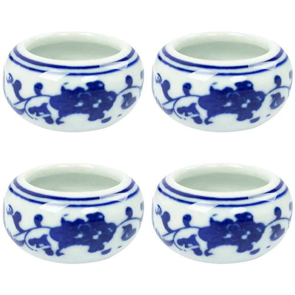 4Pcs Ceramic Porcelain Ink Plate Calligraphy Brush Rest Dish Ink Holder for Chinese Calligraphy Art Painting Tools
4Pcs Ceramic Porcelain Ink Plate Calligraphy Brush Rest Dish Ink Holder for Chinese Calligraphy Art Painting Tools