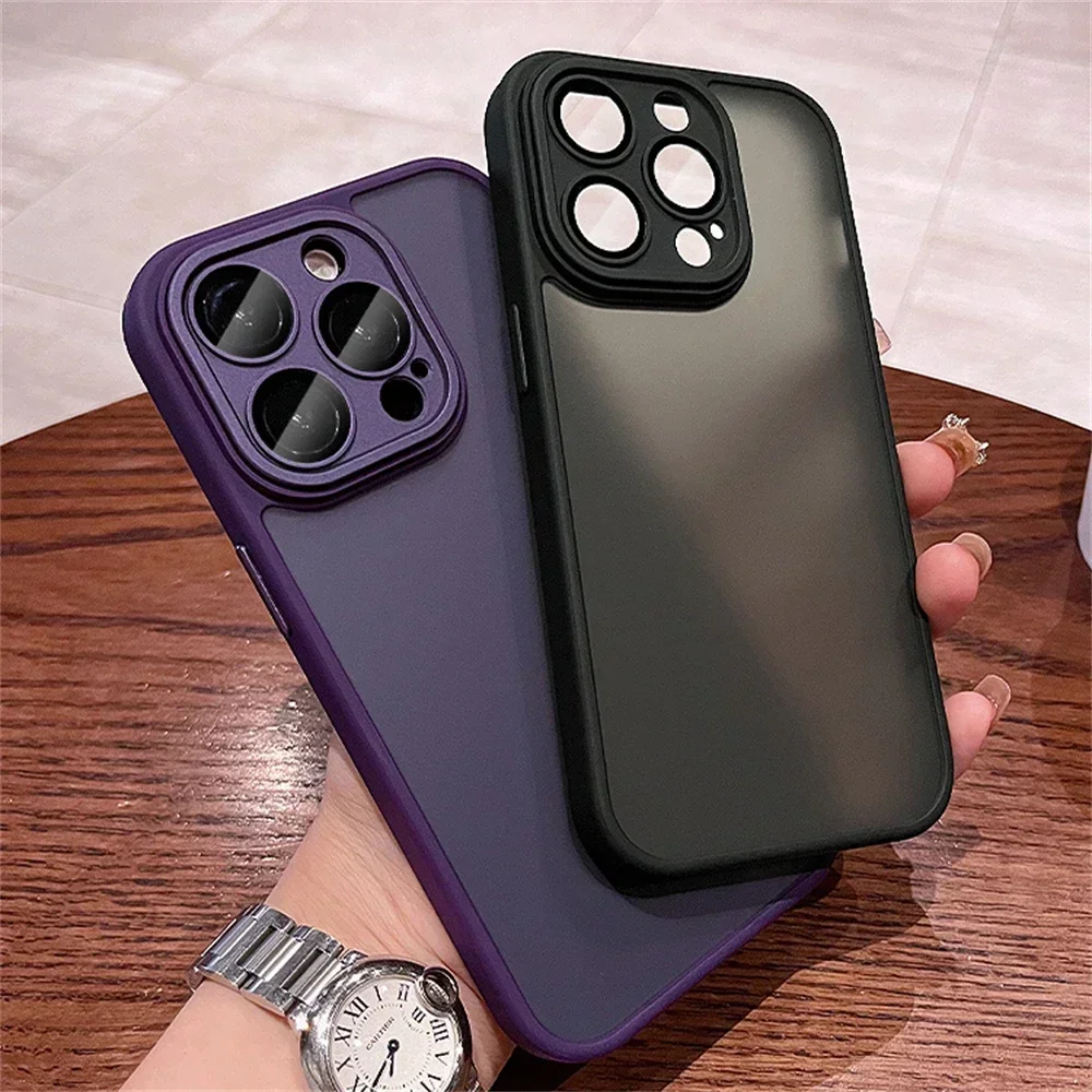 Shockproof Armor Matte Clear Acrylic Hard Case For IPhone 14 11 13 12 Pro Max 15 Pro Max Lens Protection Soft Silicone Cover
Shockproof Armor Matte Clear Acrylic Hard Case For IPhone 14 11 13 12 Pro Max 15 Pro Max Lens Protection Soft Silicone Cover