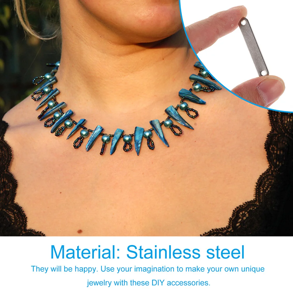 20Pcs Stainless Steel Bracelet Links Durable Polished Connectors for DIY Jewelry Making Accessories Necklace Pendant Fastenings 
20Pcs Stainless Steel Bracelet Links Durable Polished Connectors for DIY Jewelry Making Accessories Necklace Pendant Fastenings