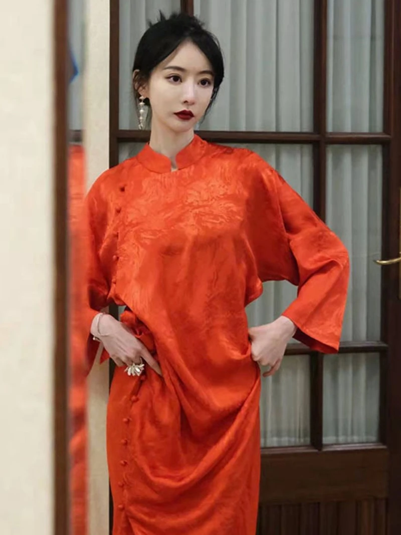 Improved New Chinese Sle Morning Robe Spring Faion Godd Long Sve Dr Waist Cinched Engagement Dr Lon...
Improved New Chinese Sle Morning Robe Spring Faion Godd Long Sve Dr Waist Cinched Engagement Dr Lon...