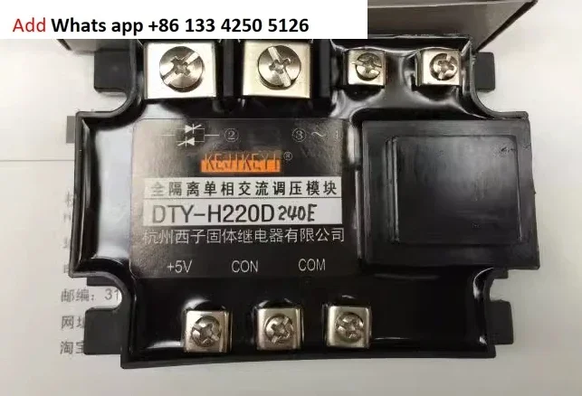Оригинальный подлинный KEJIKEYI Hangzhou Xizi DTY-H220D240E, полностью изолированный модуль регулирования напряжения переменного тока, вход 0-5 В
Оригинальный подлинный KEJIKEYI Hangzhou Xizi DTY-H220D240E, полностью изолированный модуль регулирования напряжения переменного тока, вход 0-5 В