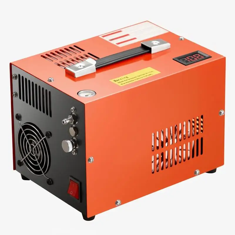 PCP Air Compressor, 4500PSI/30Mpa Portable PCP Airgun Compressor with Built-in Converter & Fan Cooling System, DC12V/AC120V Manual-Stop Air Rifle, Paintball and Scuba Tank Compressor Pump
PCP Air Compressor, 4500PSI/30Mpa Portable PCP Airgun Compressor with Built-in Converter & Fan Cooling System, DC12V/AC120V Manual-Stop Air Rifle, Paintball and Scuba Tank Compressor Pump