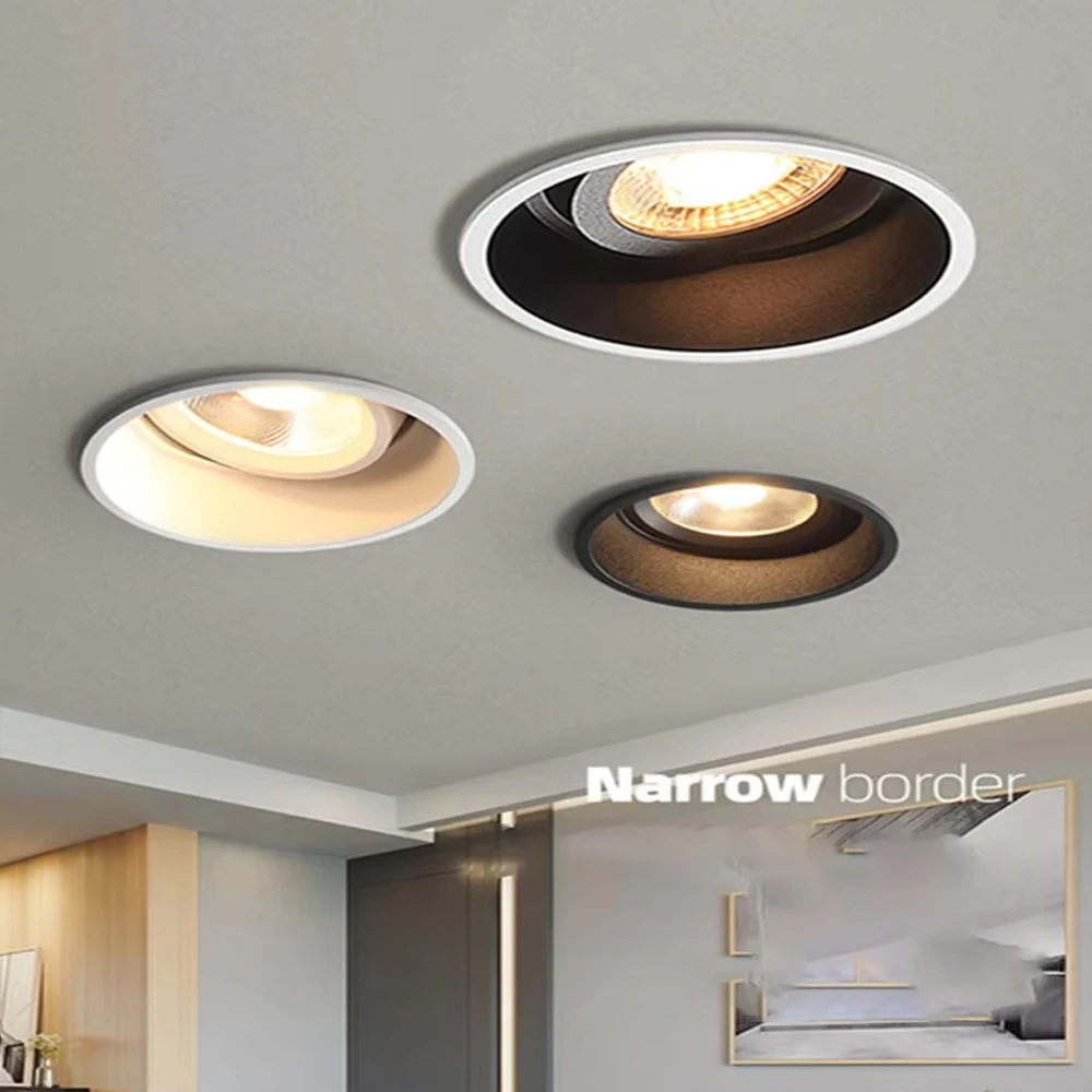 Narrow Frame Cob Household Deep Anti-Glare Spot Light Led Downlight No Main Light Embedded 18W 15W 7W 5W Spot Light Lighting
Narrow Frame Cob Household Deep Anti-Glare Spot Light Led Downlight No Main Light Embedded 18W 15W 7W 5W Spot Light Lighting