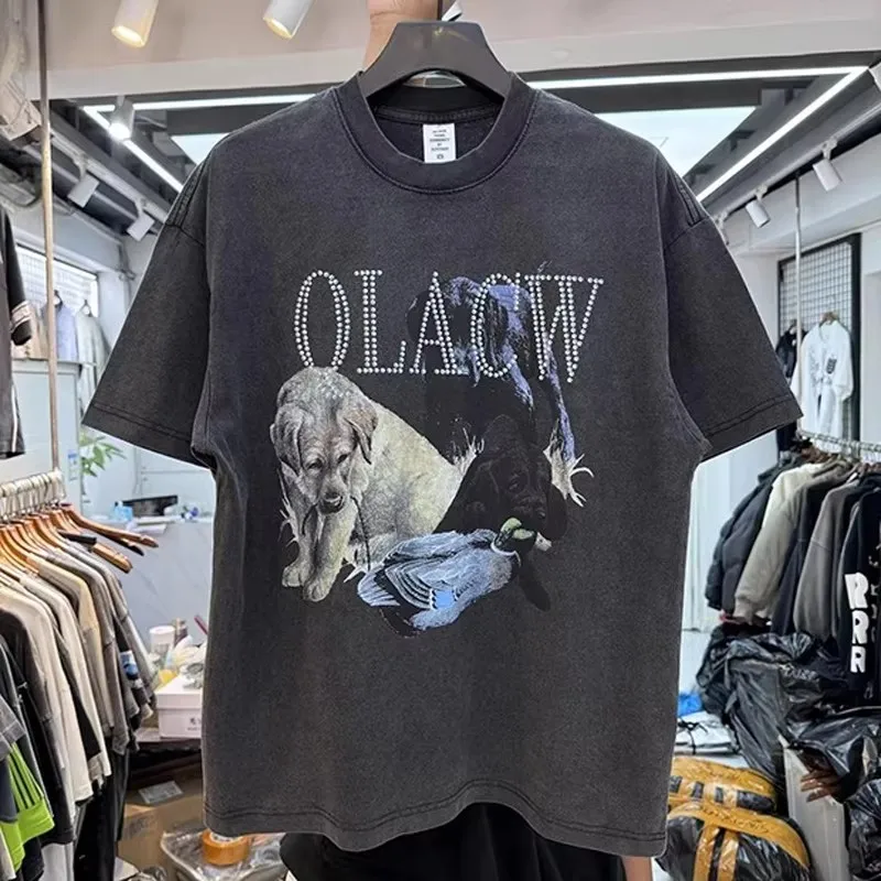 25SS American Retro Casual Loose T-shirt Outdoor Unisex Summer Trendy Print Short Sleeve Tees
25SS American Retro Casual Loose T-shirt Outdoor Unisex Summer Trendy Print Short Sleeve Tees