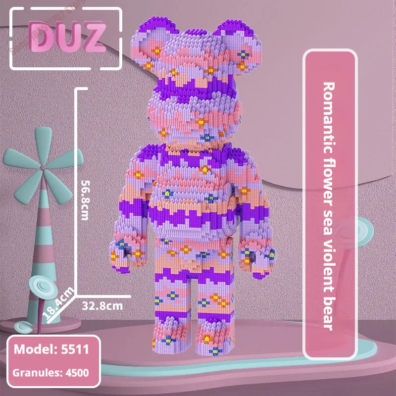 Kids Toys Cartoon Mini Love Violent Bear Bearbrick Model with Light Building Block DIY Micro Bricks Christmas Birthday Gift
Kids Toys Cartoon Mini Love Violent Bear Bearbrick Model with Light Building Block DIY Micro Bricks Christmas Birthday Gift