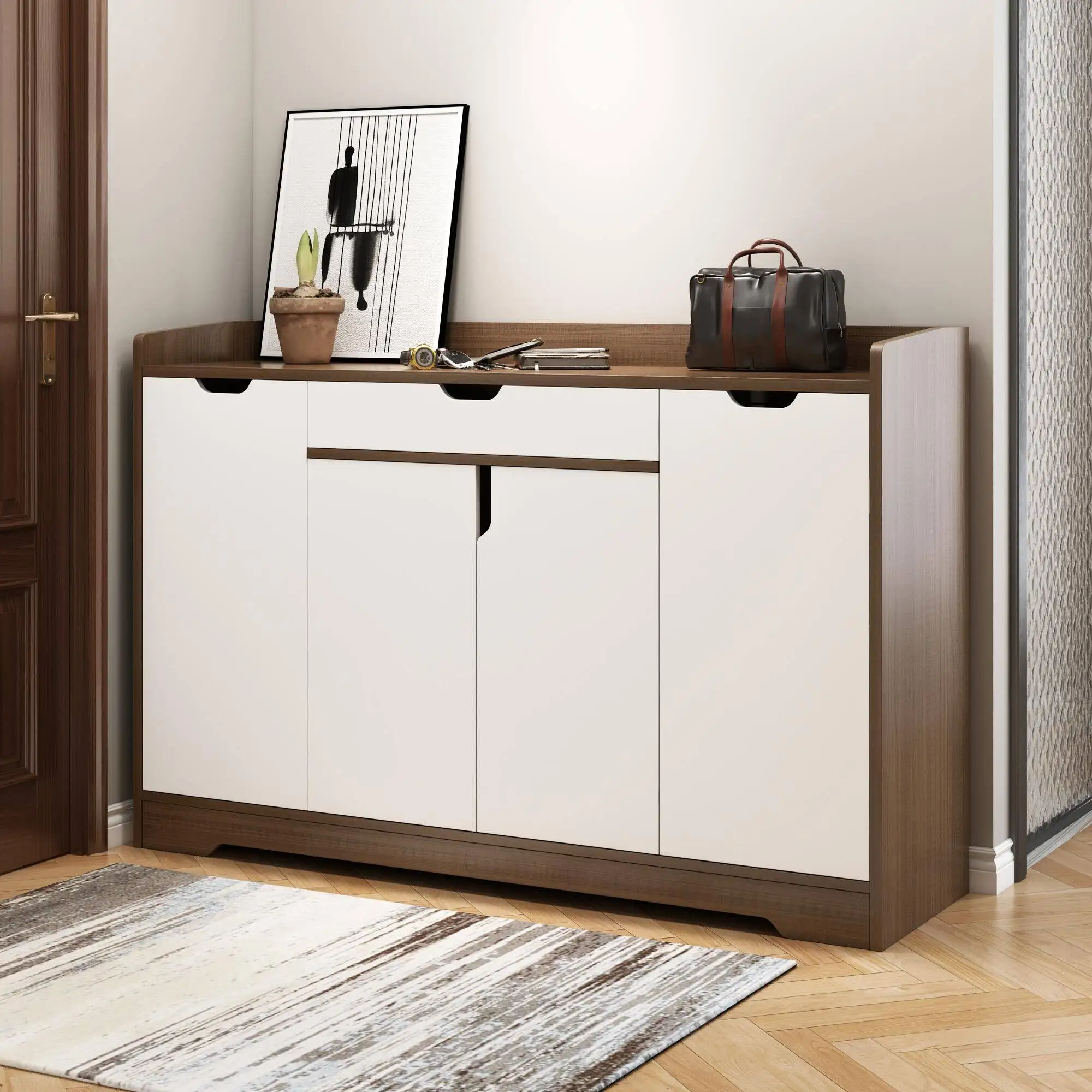 Best-selling High-quality Entrance Door Shoe Cabinet, A Simple and Modern Shoe Rack.
Best-selling High-quality Entrance Door Shoe Cabinet, A Simple and Modern Shoe Rack.