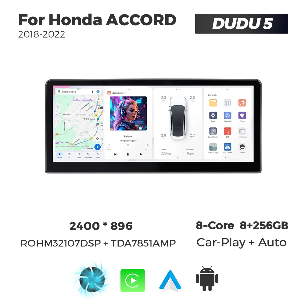 NaviFly DUDUAUTO DUDU7 7870 12.3inch Screen Car Multimedia Player for Honda ACCORD 2018-2022 with Car Play Android Auto
NaviFly DUDUAUTO DUDU7 7870 12.3inch Screen Car Multimedia Player for Honda ACCORD 2018-2022 with Car Play Android Auto