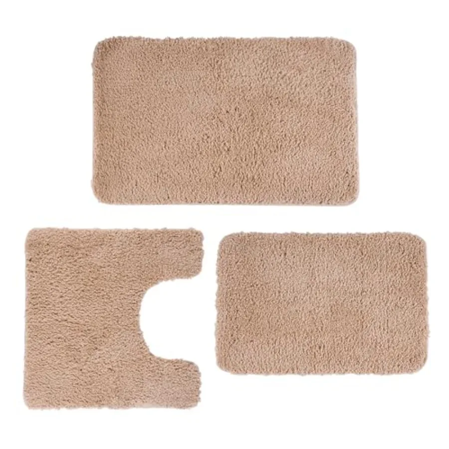 Набор из 3 предметов: роскошный коврик для ванной комнаты с U-образным ковриком для унитаза, нескользящим резиновым основанием, из толстой микрофибры, пушистый, впитывающий воду
Набор из 3 предметов: роскошный коврик для ванной комнаты с U-образным ковриком для унитаза, нескользящим резиновым основанием, из толстой микрофибры, пушистый, впитывающий воду