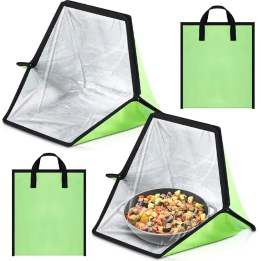 2 Pack Portable Foldable Solar Oven and Solar Cooker Mini Camp Stove with Sun-powered Heating Outdoor Cookware for Food Reheati
2 Pack Portable Foldable Solar Oven and Solar Cooker Mini Camp Stove with Sun-powered Heating Outdoor Cookware for Food Reheati