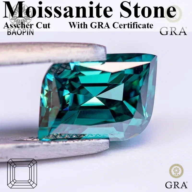 Moissanite Stone Leaf Cut Emerald Green Natural Color with GRA Certificate, Sparkling Gem for Jewelry Making & Gifts
Moissanite Stone Leaf Cut Emerald Green Natural Color with GRA Certificate, Sparkling Gem for Jewelry Making & Gifts