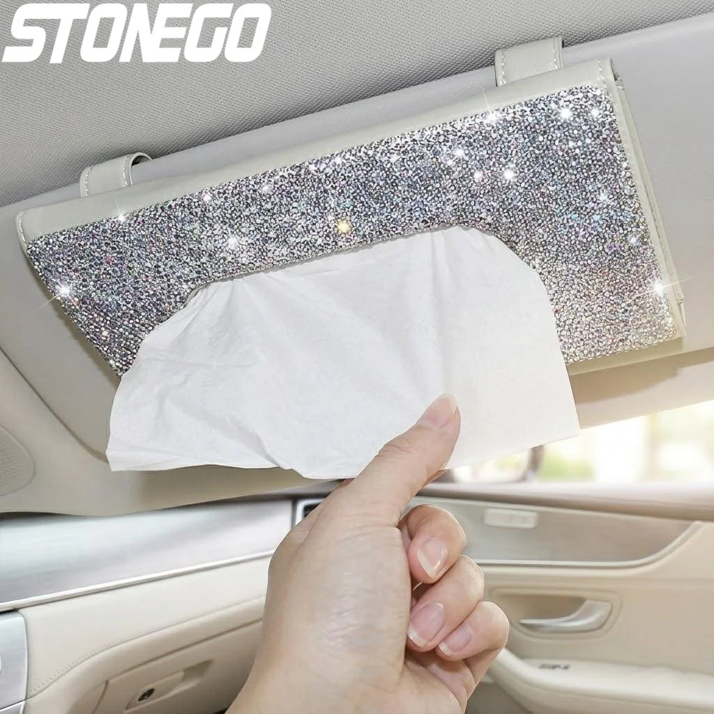 Car Sun Visor Tissue Box Holder PU Leather Hanging Napkin Organizer Crystal Paper Towel Cover for Seat Back
Car Sun Visor Tissue Box Holder PU Leather Hanging Napkin Organizer Crystal Paper Towel Cover for Seat Back