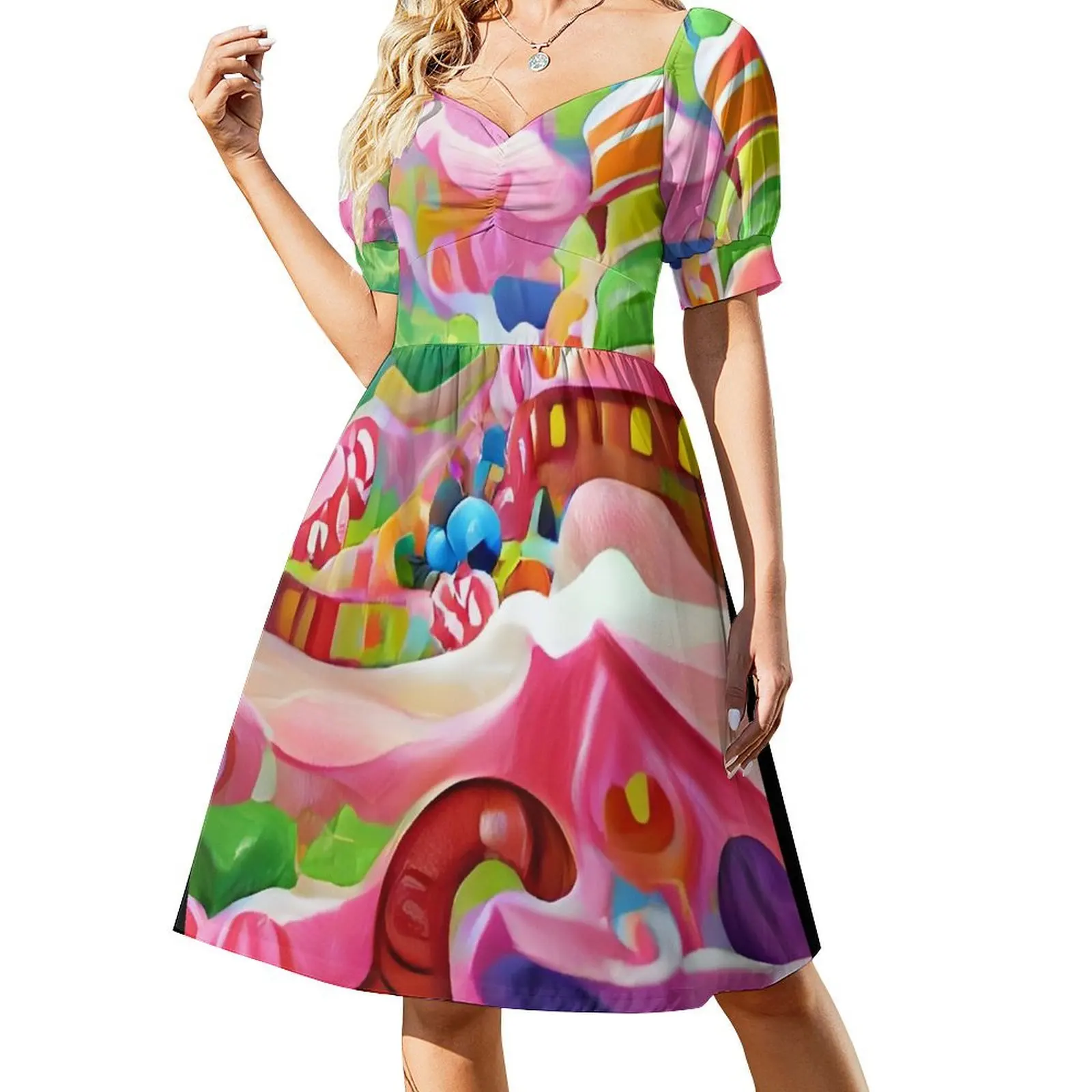 candy world Short Sleeved Dress dress party evening elegant luxury celebrity women's dresses luxury Dress
candy world Short Sleeved Dress dress party evening elegant luxury celebrity women's dresses luxury Dress
