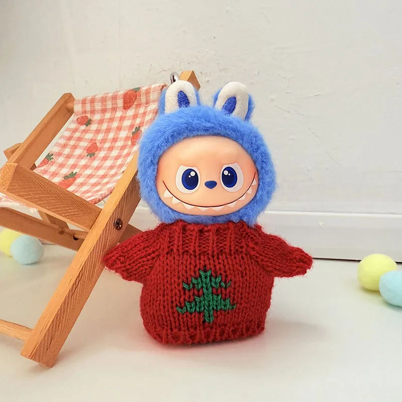 4th Gen Mini Labubu Christmas Oversized Sweater for 10cm Vinyl Plush Doll, Cute Winter Xmas Knit Wear Outfit
4th Gen Mini Labubu Christmas Oversized Sweater for 10cm Vinyl Plush Doll, Cute Winter Xmas Knit Wear Outfit
