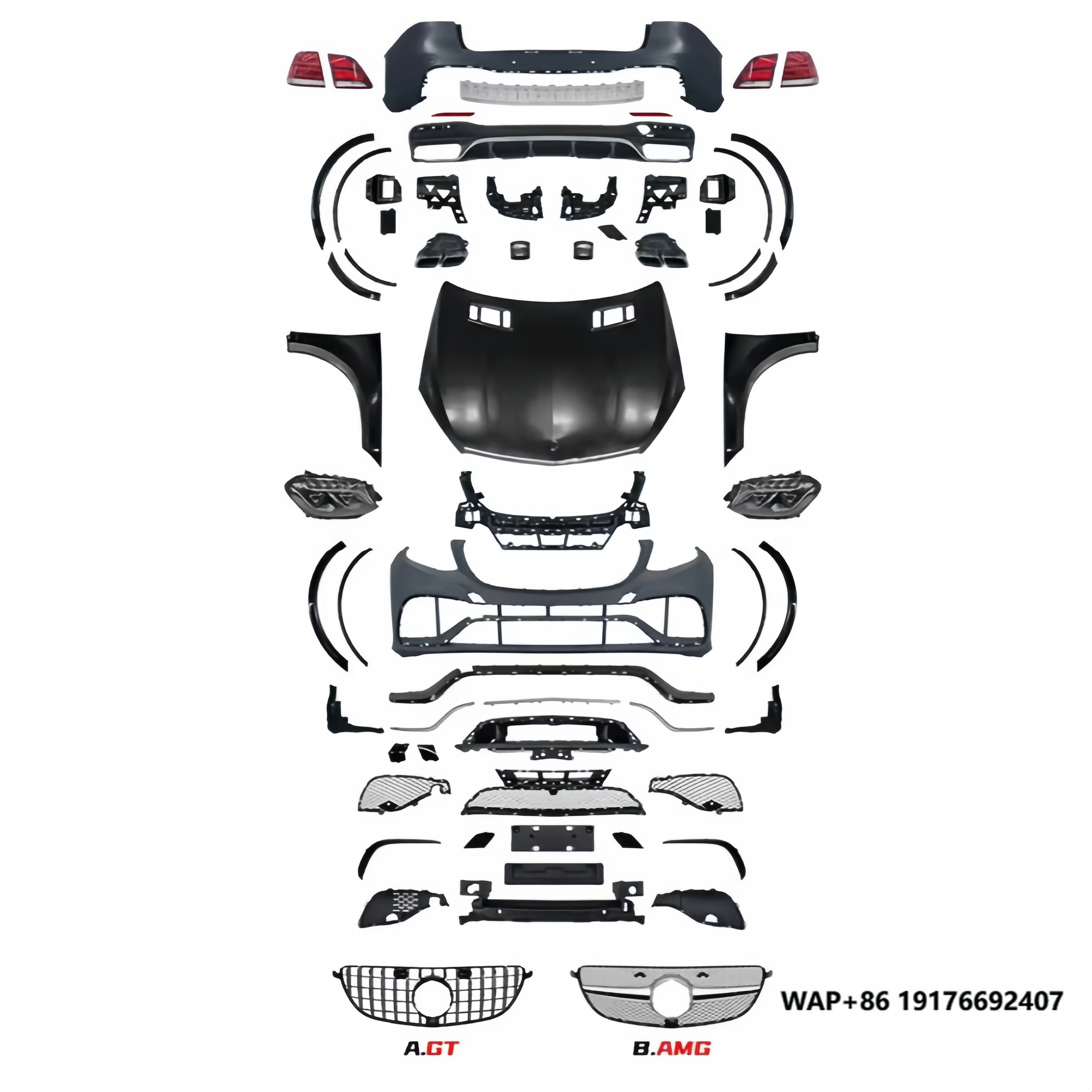 Facelift Car Body Kit for Mercedes benz ML W166 2012-2015 to 15 GLE63 Front Rear Bumper with Grille ,hood,headlights,taillights
Facelift Car Body Kit for Mercedes benz ML W166 2012-2015 to 15 GLE63 Front Rear Bumper with Grille ,hood,headlights,taillights