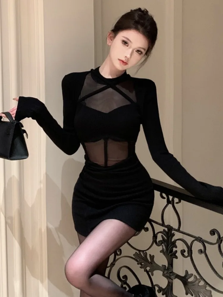 Spicy Girl Lace Patchwork Long Sleeve Dress Women's Autumn Winter New Style Pure Desire Sexy Personality Bodycon Fashion Shor...
Spicy Girl Lace Patchwork Long Sleeve Dress Women's Autumn Winter New Style Pure Desire Sexy Personality Bodycon Fashion Shor...
