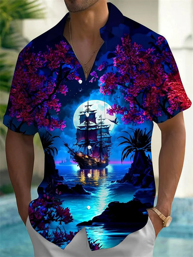 2025 Harajuku Flower Pattern Men's Short Sleeve Shirt Latest Fashion Flower 3D Printed Street Hip Hop Short Sleeve
2025 Harajuku Flower Pattern Men's Short Sleeve Shirt Latest Fashion Flower 3D Printed Street Hip Hop Short Sleeve