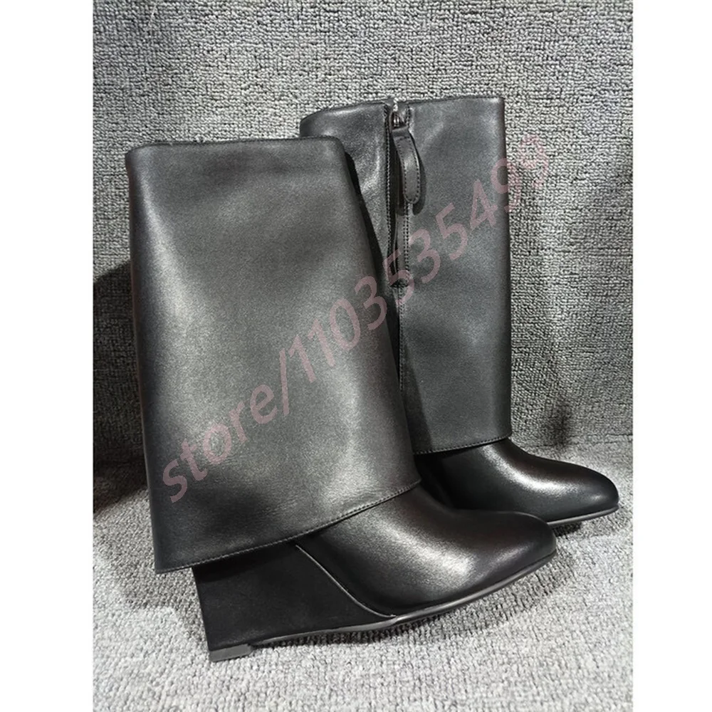 Black Sexy Ladies Trouser Boots 2025 Autumn Winter New Models Catwalk Pointed Wedge Heel Boots Street Fashion Casual Knight Boot
Black Sexy Ladies Trouser Boots 2025 Autumn Winter New Models Catwalk Pointed Wedge Heel Boots Street Fashion Casual Knight Boot