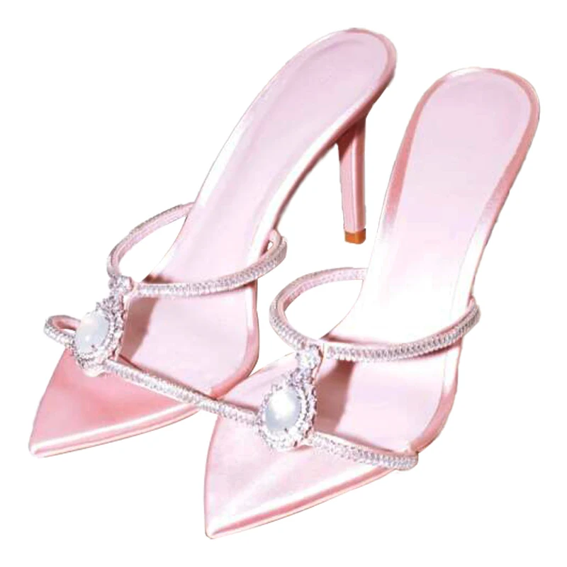 Jewel Rhinestone Pointed Toe Cool Slippers Women's 2025 Summer New One-word Strap Stiletto Sandals
Jewel Rhinestone Pointed Toe Cool Slippers Women's 2025 Summer New One-word Strap Stiletto Sandals