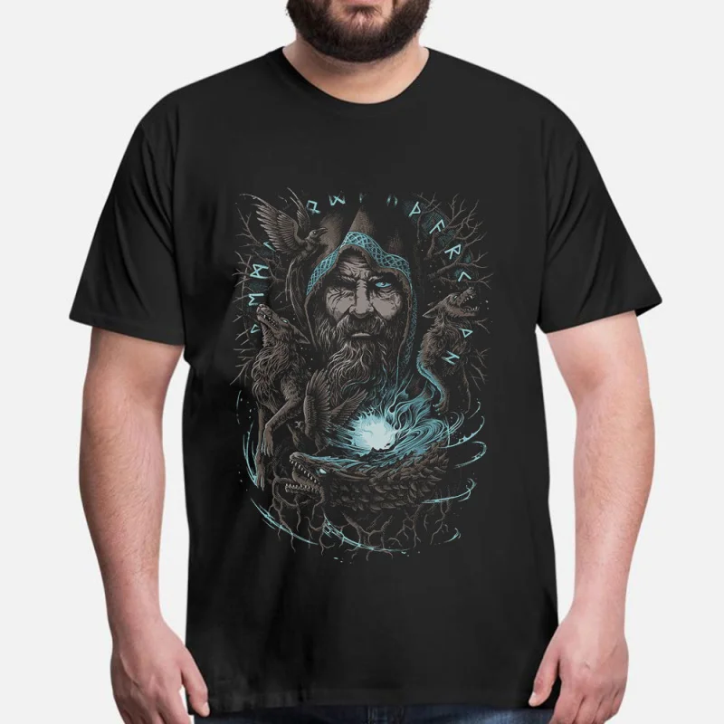 Odin Viking Mythology God Gift t shirt 100% cotton Short Sleeve tee Valhalla Graphic Clothes All size tops S-6XL
Odin Viking Mythology God Gift t shirt 100% cotton Short Sleeve tee Valhalla Graphic Clothes All size tops S-6XL