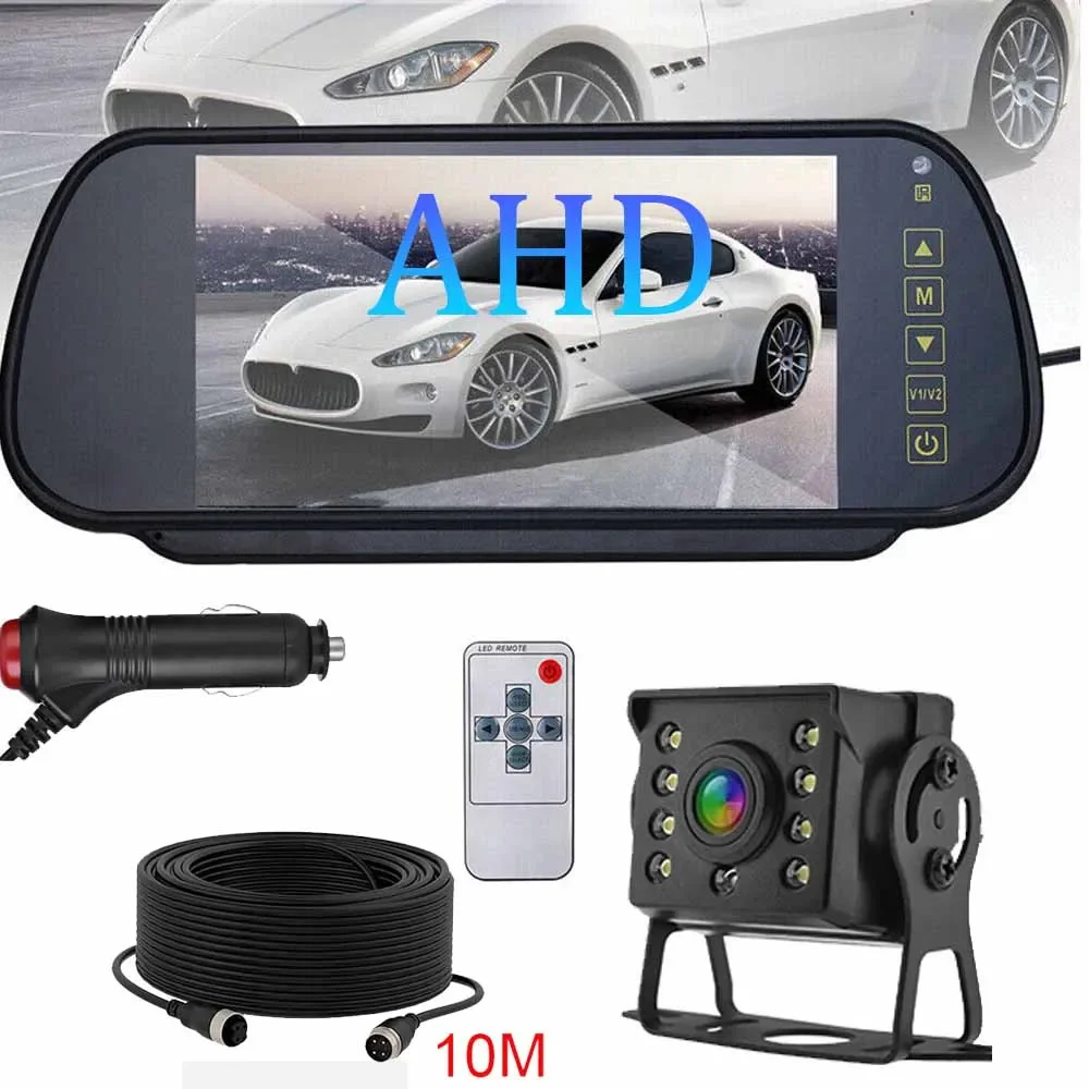 Bileeko 7" Car AHD Monitor with Rear View Camera For Truck Parking Trailer 12-24V LED Reversing Camera Screen Easy Installation
Bileeko 7" Car AHD Monitor with Rear View Camera For Truck Parking Trailer 12-24V LED Reversing Camera Screen Easy Installation