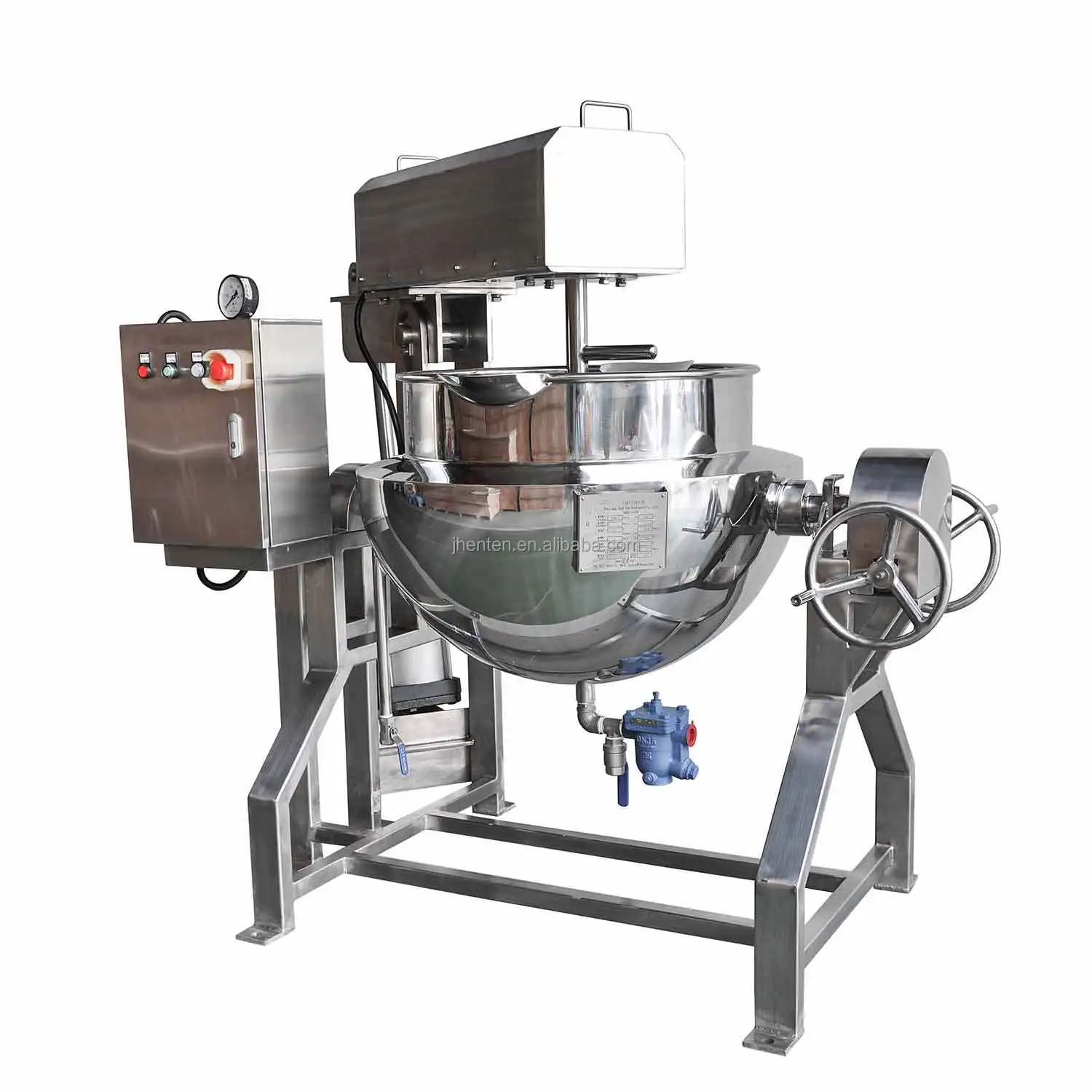 JHENTEN 50L/100L/200L/300L/400L/500L Jacketed Steam Kettle | High-Pressure, Food Industry Equipment (With Water Pump)
JHENTEN 50L/100L/200L/300L/400L/500L Jacketed Steam Kettle | High-Pressure, Food Industry Equipment (With Water Pump)