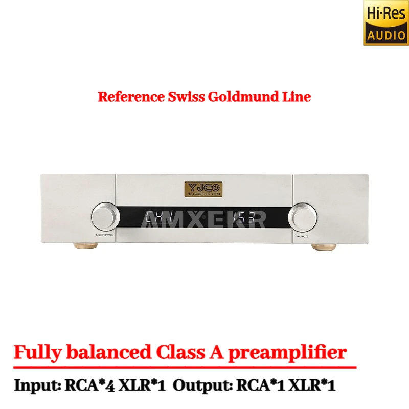 AMXEKR Reference Swiss Goldmund Line AM9 Fully Balanced Class A Preamplifier with Remote Control Amplifier Audio Phono Preamp
AMXEKR Reference Swiss Goldmund Line AM9 Fully Balanced Class A Preamplifier with Remote Control Amplifier Audio Phono Preamp