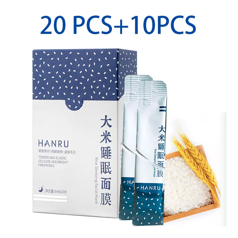 Rice Sleeping Mask Stay Up All Night Hydrating Repair brightening disposable mask Moisturizing Soothing Skin Care Products
Rice Sleeping Mask Stay Up All Night Hydrating Repair brightening disposable mask Moisturizing Soothing Skin Care Products