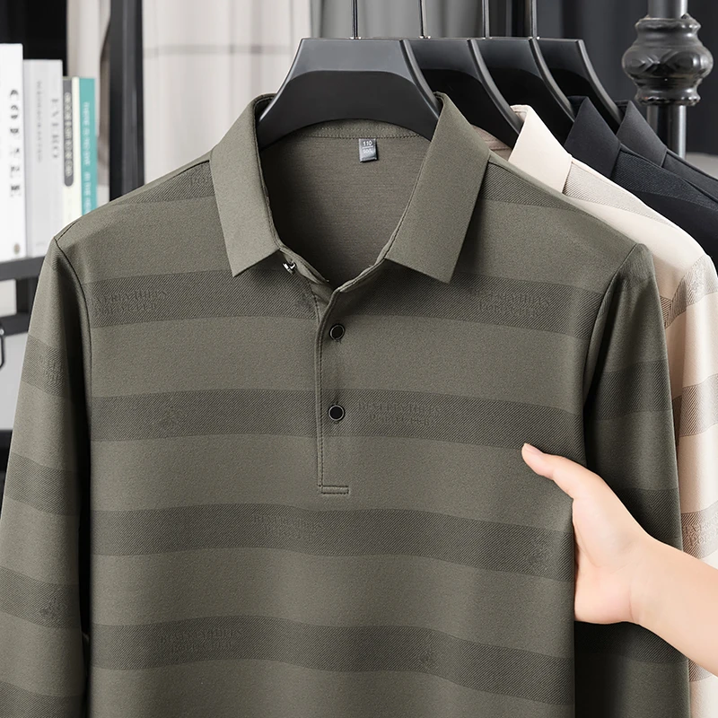 TFETTERS Men's Long Sleeve T-Shirt Striped Smooth Easy Care Business Tshirt ManCasual Designer Top for Spring Autumn
TFETTERS Men's Long Sleeve T-Shirt Striped Smooth Easy Care Business Tshirt ManCasual Designer Top for Spring Autumn