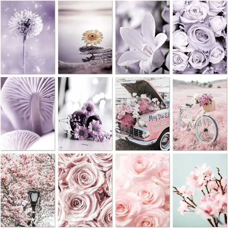 CHENISTORY 5d Diamond Painting Full Square/Round Drill Diy Diamond Embroidery Purple And Pink Flowers Mosaic Home Decor
CHENISTORY 5d Diamond Painting Full Square/Round Drill Diy Diamond Embroidery Purple And Pink Flowers Mosaic Home Decor