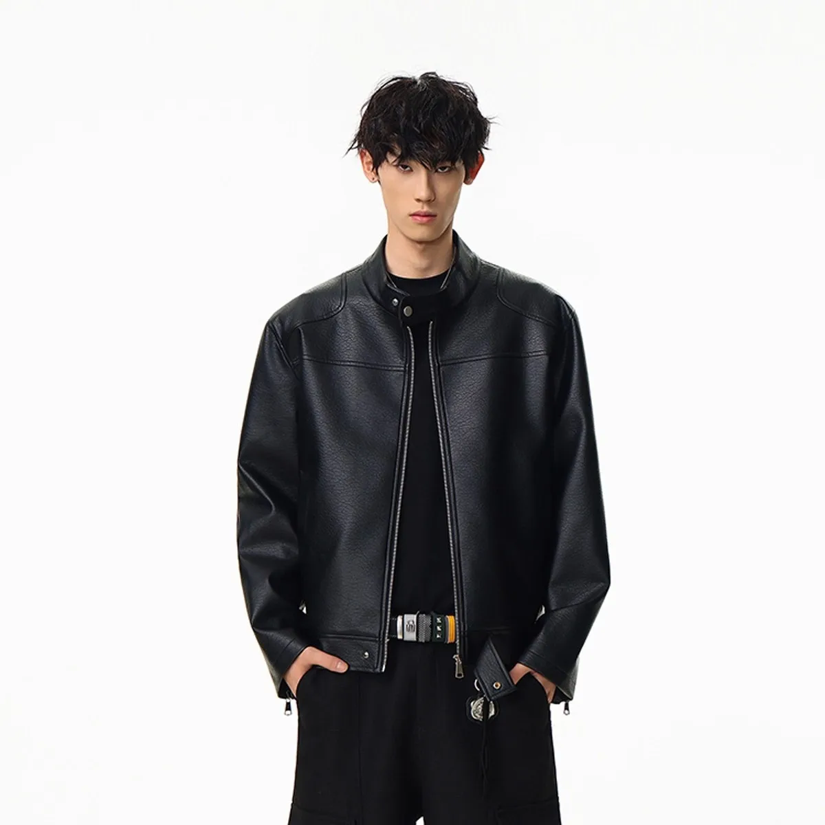 Retro Motorcycle Leather Men High-End Cool Flight Jacket Trendy Brand Stand Collar Coat
Retro Motorcycle Leather Men High-End Cool Flight Jacket Trendy Brand Stand Collar Coat