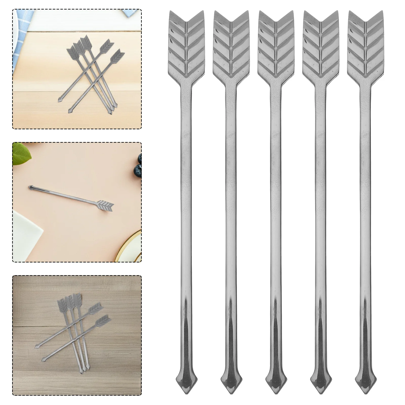 5Pcs Stainless Steel Fruit Fork Set Reusable Cocktail Picks Coffee Stirrer Decorative Snack Picks Party Kitchen Utensils
5Pcs Stainless Steel Fruit Fork Set Reusable Cocktail Picks Coffee Stirrer Decorative Snack Picks Party Kitchen Utensils