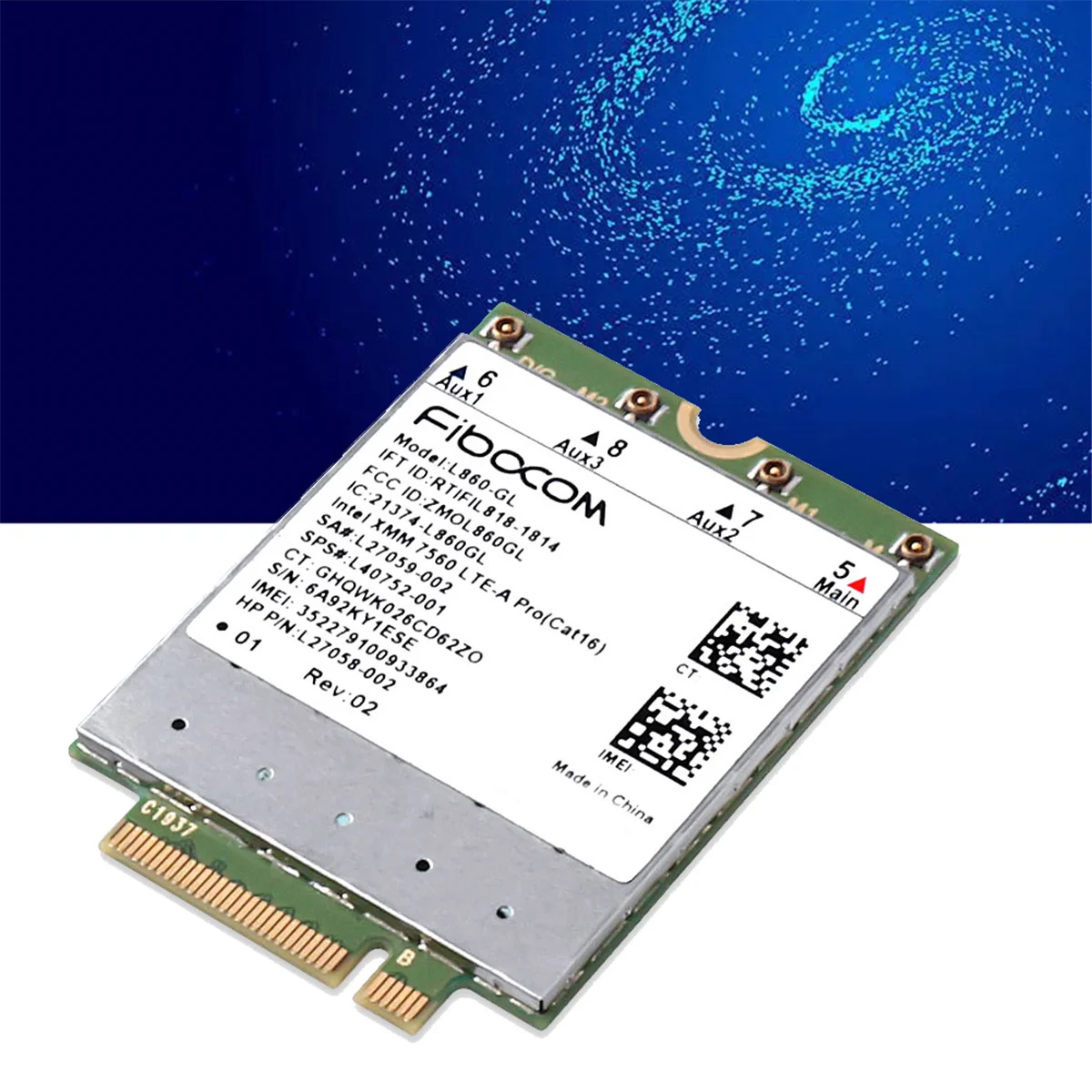 NEW L860- Full Netcom 4G Module for X360 830G6 840G5 840G6 850G6 XMM7560 Multifunction Module
NEW L860- Full Netcom 4G Module for X360 830G6 840G5 840G6 850G6 XMM7560 Multifunction Module