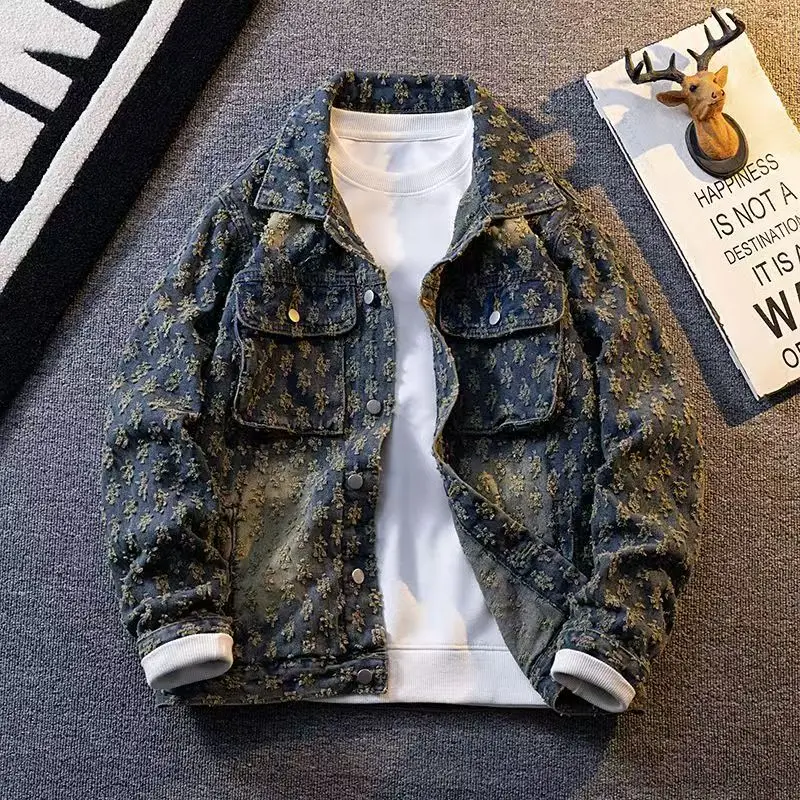 2025 spring denim jacket male Fashion Trench Coat Trend Jacket Men's Casual jackts men classic style denim Coat men full M-4XL
2025 spring denim jacket male Fashion Trench Coat Trend Jacket Men's Casual jackts men classic style denim Coat men full M-4XL