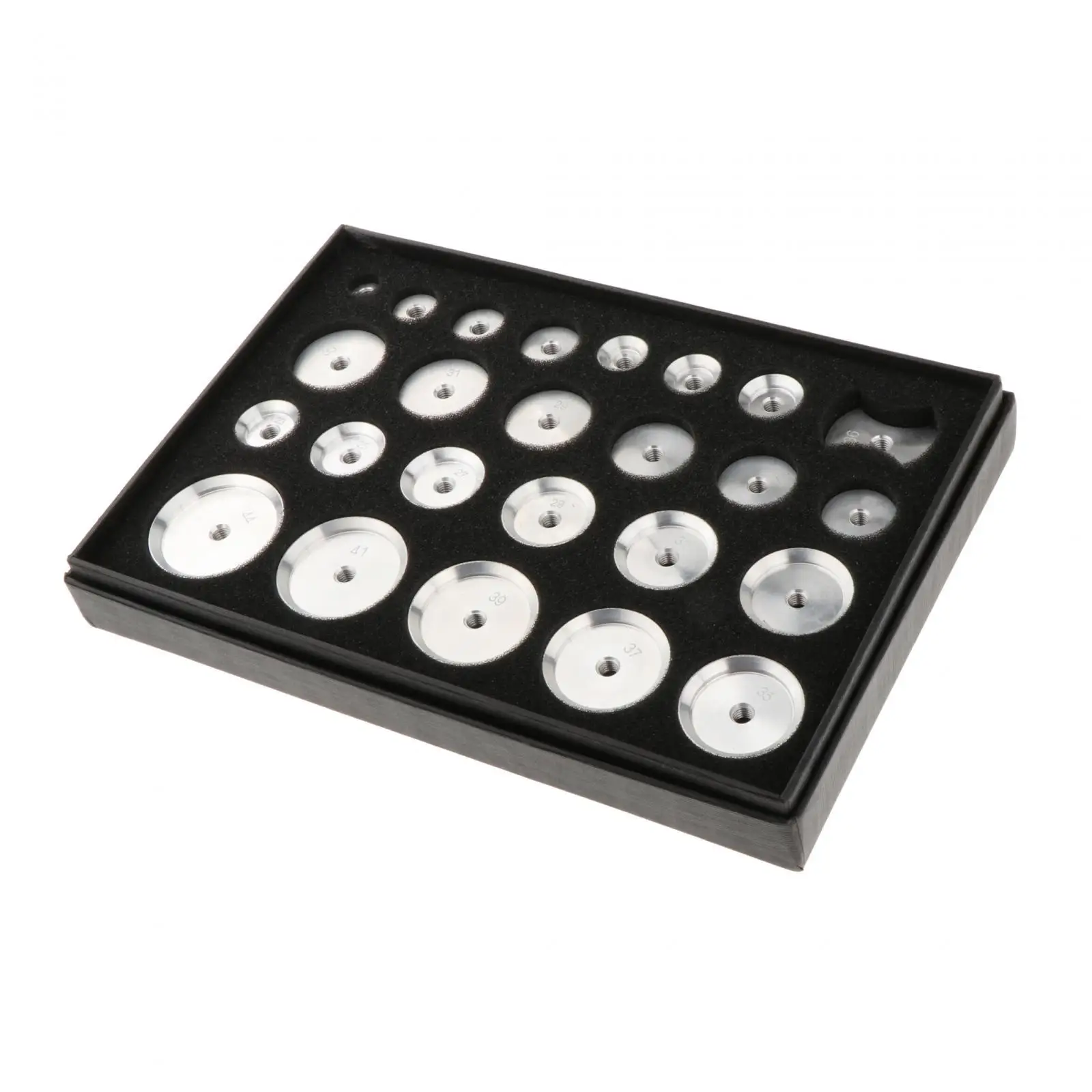 25 Pieces Watch Back Press Dies Capping Machine Accessories Watch Press Dies
25 Pieces Watch Back Press Dies Capping Machine Accessories Watch Press Dies