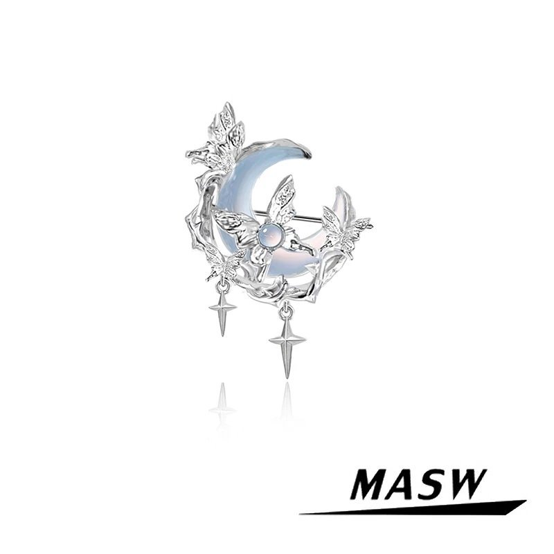 MASW Original Design 2024 Trend New Jewelry Sweet Moon Butterfly Brooch For Women Girl Party Gift Popular Accessories
MASW Original Design 2024 Trend New Jewelry Sweet Moon Butterfly Brooch For Women Girl Party Gift Popular Accessories