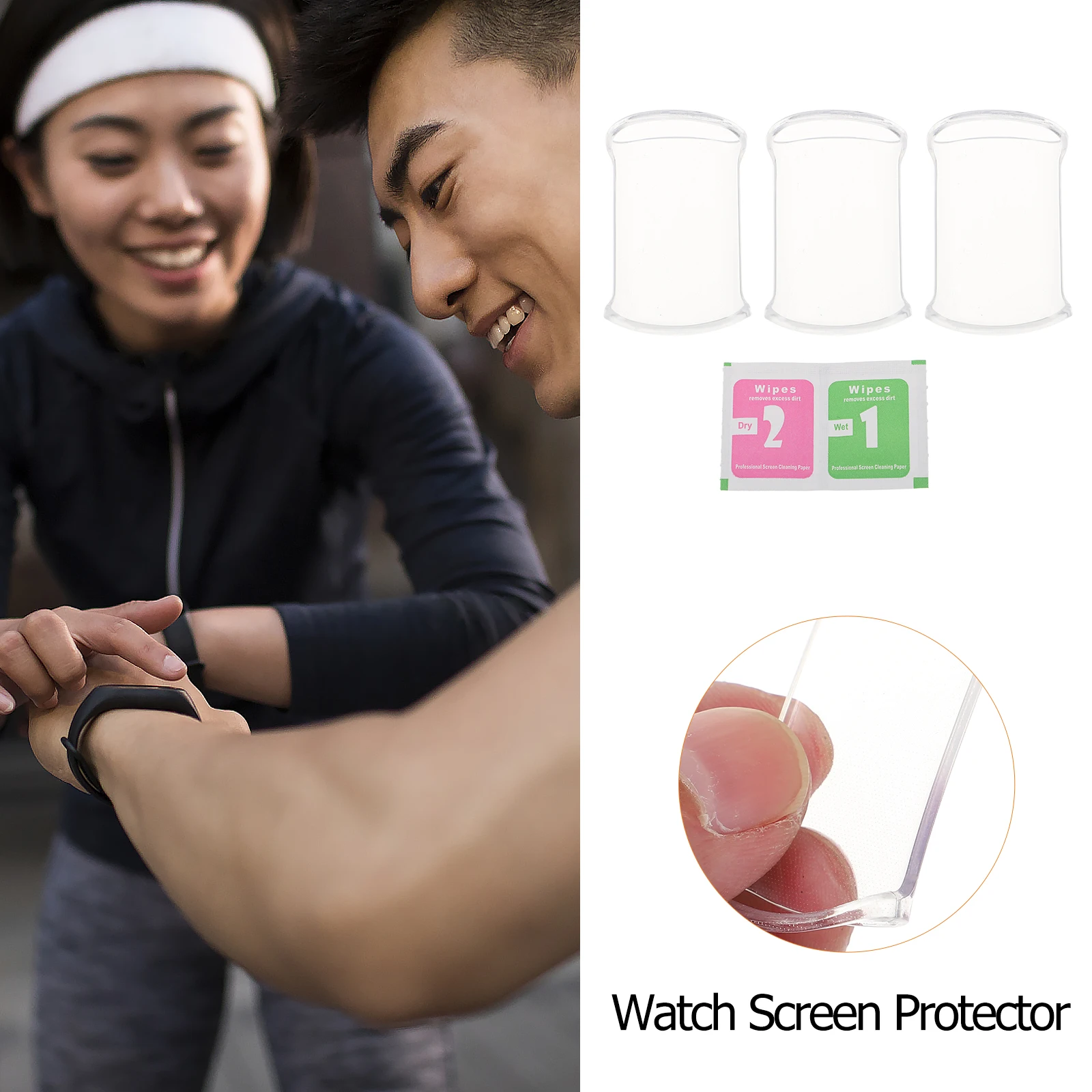 3 Pcs TPU Watch Screen Protector Full Coverage Smart Bracelet Case White Drop Protection Impact Resistant Shell
3 Pcs TPU Watch Screen Protector Full Coverage Smart Bracelet Case White Drop Protection Impact Resistant Shell