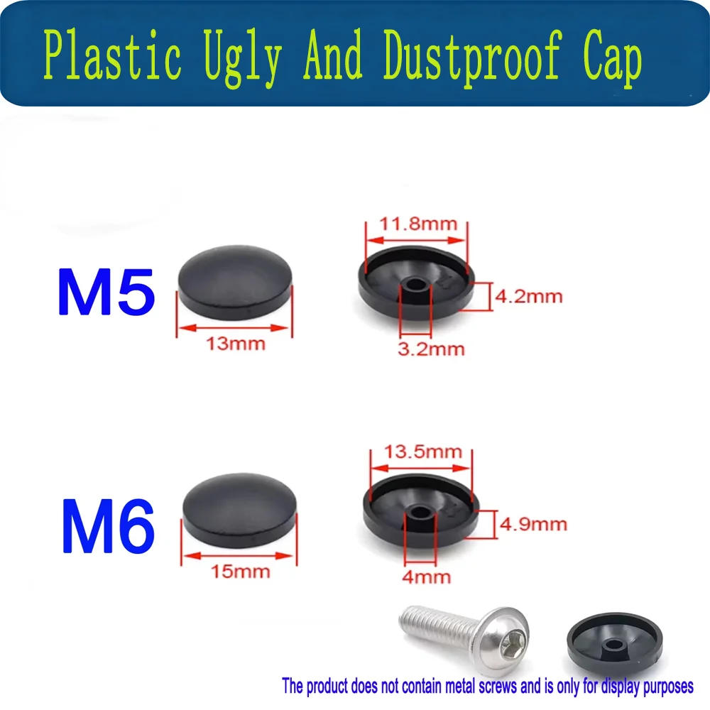M5 M6 Round Head With Gasket, Hexagonal Screw Cap/Plastic Ugly And Dustproof Cap
M5 M6 Round Head With Gasket, Hexagonal Screw Cap/Plastic Ugly And Dustproof Cap