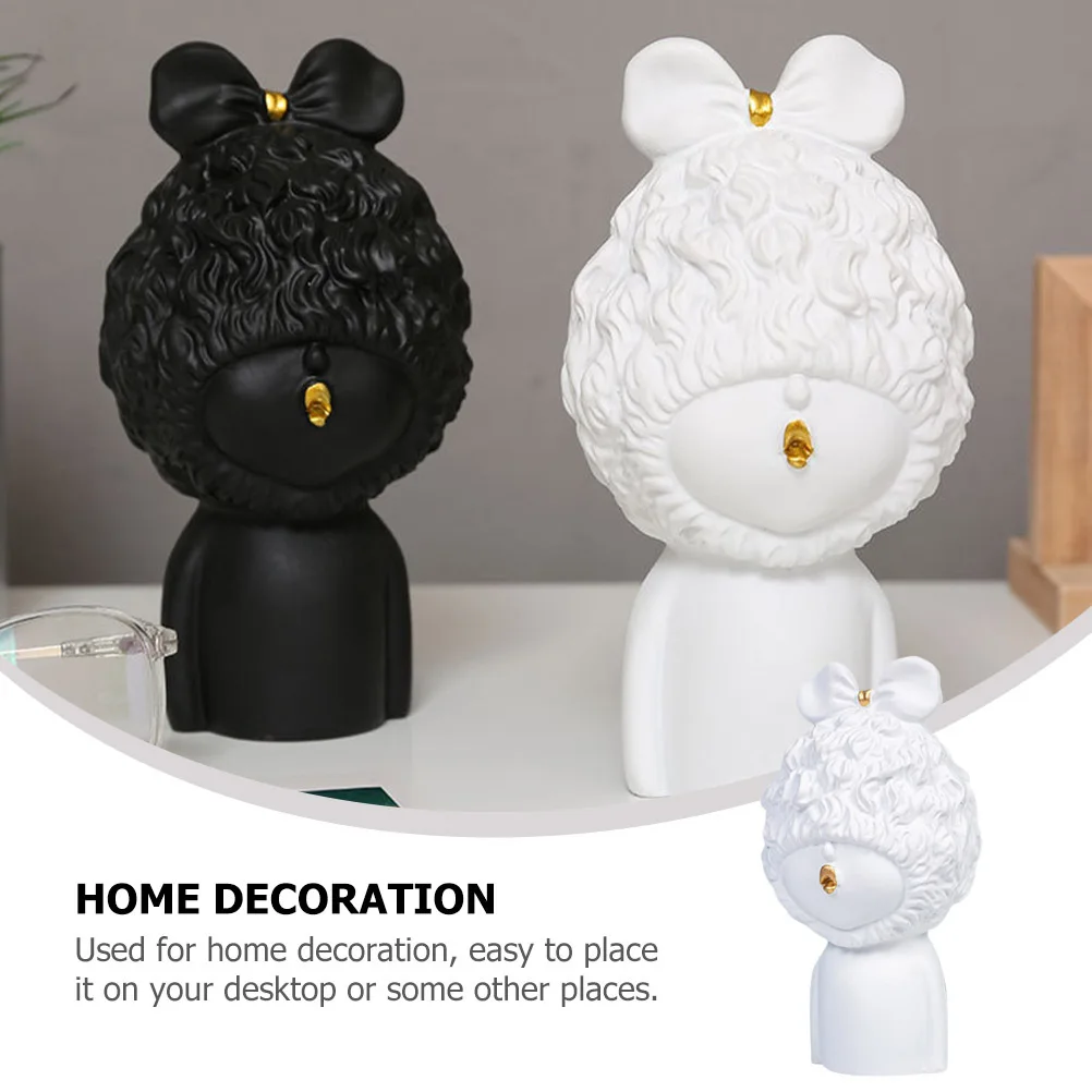 1Pcs Resin Girl Sculpture Decoration White Desktop Ornament Creative Home Adornment Tabletop Figure Statue Resin Craft
1Pcs Resin Girl Sculpture Decoration White Desktop Ornament Creative Home Adornment Tabletop Figure Statue Resin Craft