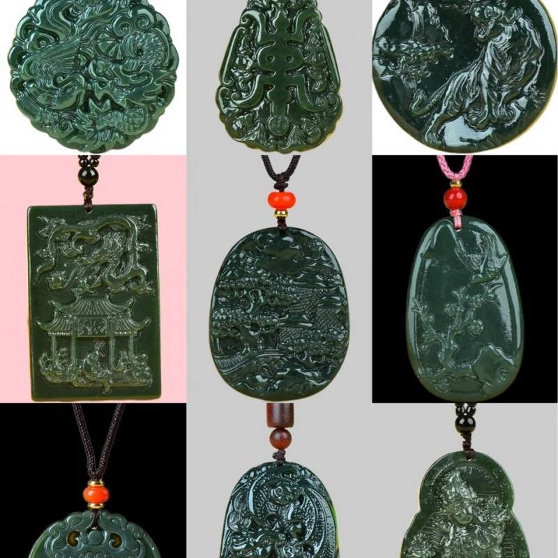 Мужской кулон из имитации нефрита Hetian Green Qilin Pixiu Guanyin
Мужской кулон из имитации нефрита Hetian Green Qilin Pixiu Guanyin