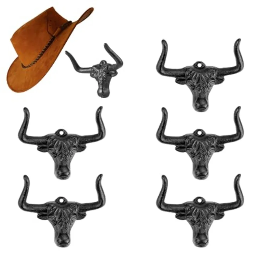 Cowboy Hat Rack for Wall Modern Metal Cast Iron Cowboy Hat Holder Cowgirl Hat Hanger Western Wall Decor Hat Hooks
Cowboy Hat Rack for Wall Modern Metal Cast Iron Cowboy Hat Holder Cowgirl Hat Hanger Western Wall Decor Hat Hooks