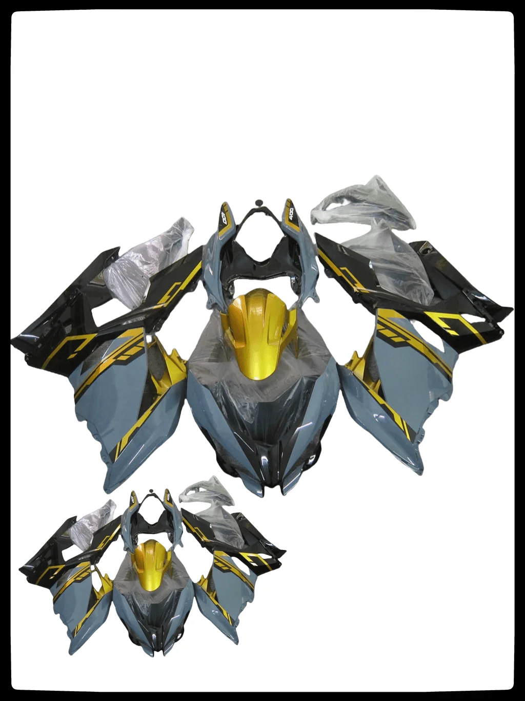 Plastic New ABS Injection Molding Fairings Kits Fit For Ninja400 ZX-4R 2018 2019 2020 2021 2022 2023 2024 Bodywork grey black
Plastic New ABS Injection Molding Fairings Kits Fit For Ninja400 ZX-4R 2018 2019 2020 2021 2022 2023 2024 Bodywork grey black